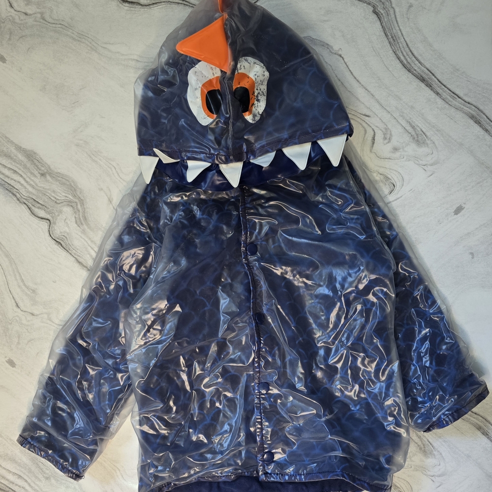 Koala Kids Blue Dinosaur Raincoat